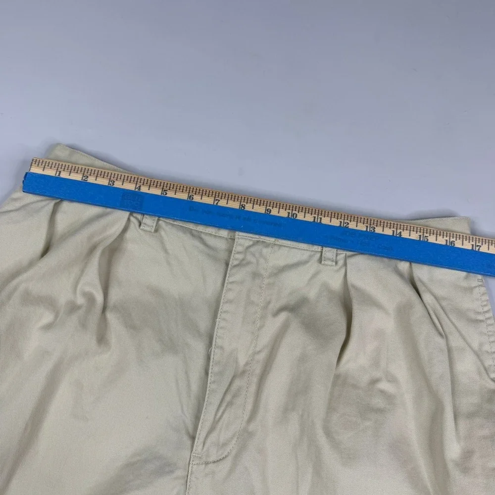 Polo Ralph Lauren Tyler Short Mens 35 Khaki Pleated Classic Cotton Chino Shorts